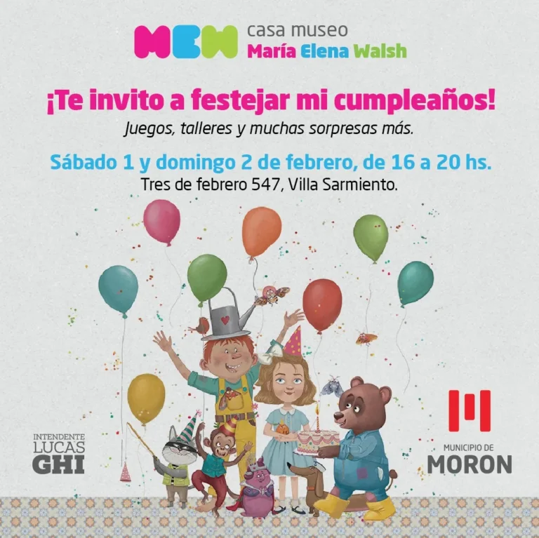 Los invitamos a celebrar el cumple de María Elena Walsh en Morón